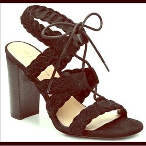 BCBGeneration Lorette Lace Up 6 1\2 M Black Heels